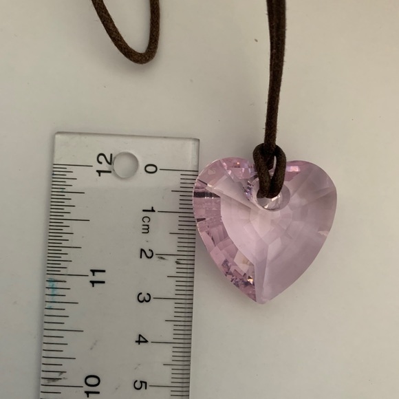 Swarovski Pink heart pendant - Picture 2 of 3